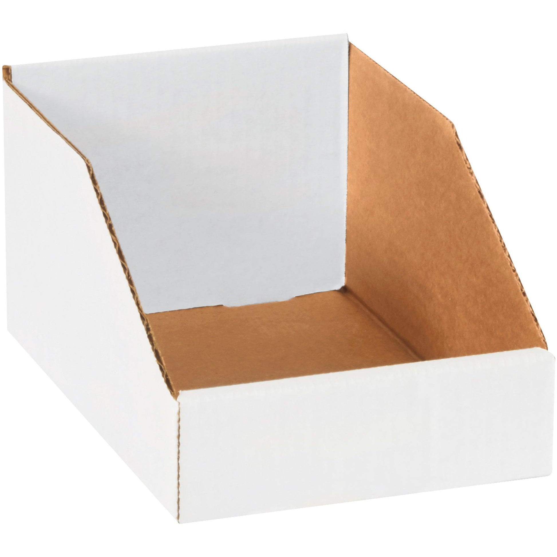 6 x 9 x 4 1/2" White Bin Boxes - BINBIN69