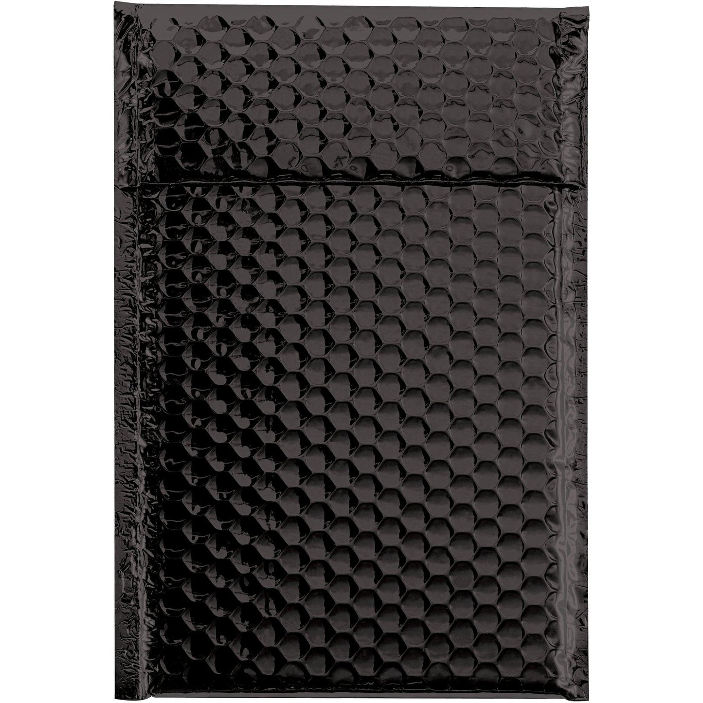 7 1/2 x 11" Black Glamour Bubble Mailers - GBM0711BK