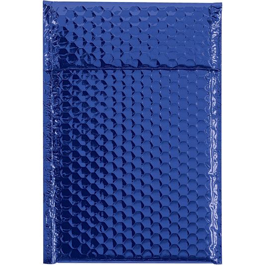 7 1/2 x 11" Blue Glamour Bubble Mailers - GBM0711B