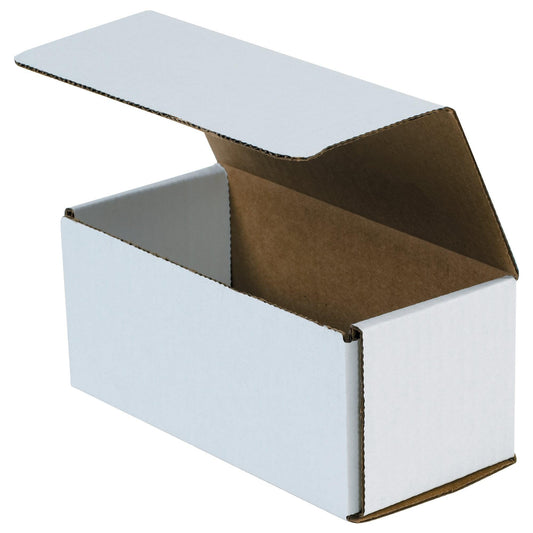 7 1/2 x 3 1/2 x 3 1/4" White Corrugated Mailers - MIBM5C