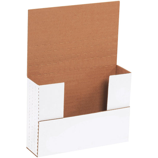 7 1/2 x 5 1/2 x 2" White Easy-Fold Mailers - M752BF