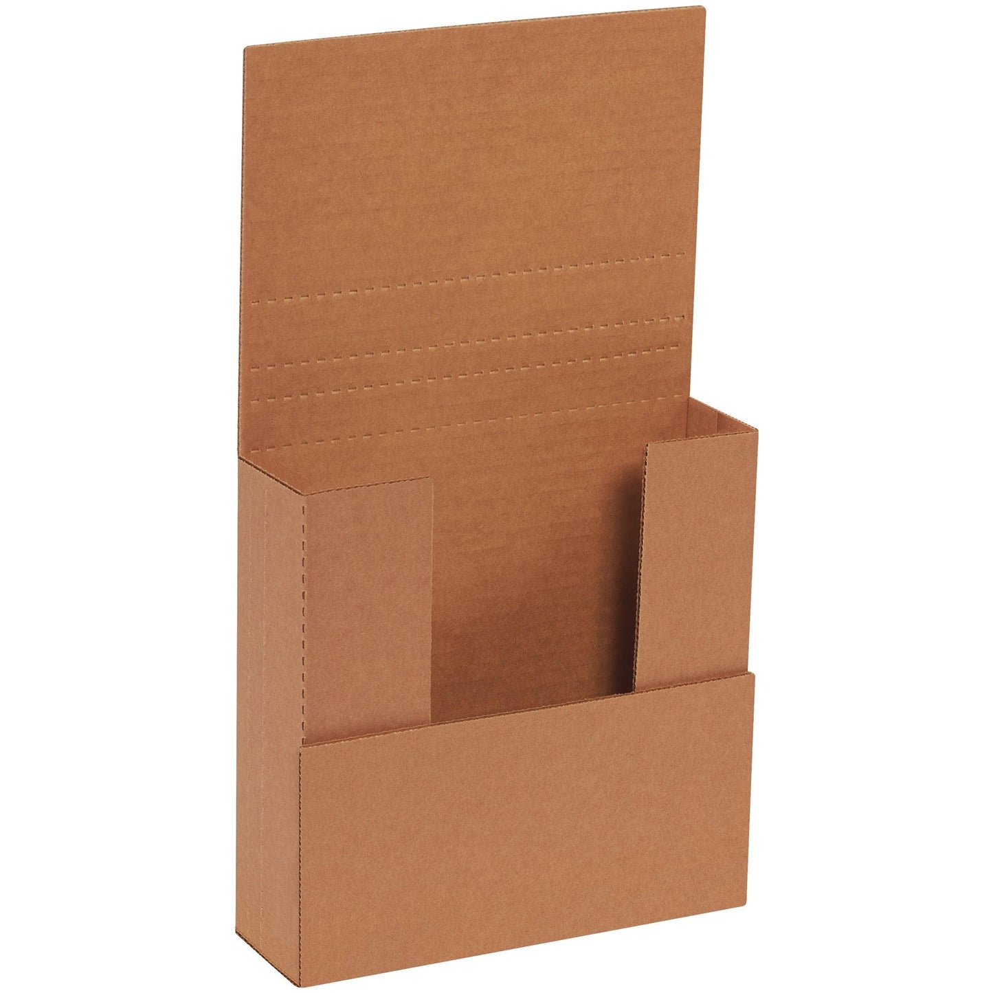 7 1/2 x 7 1/2 x 2" Kraft Easy-Fold Mailers - M772BFK