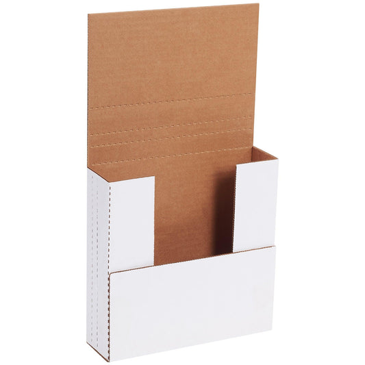 7 1/2 x 7 1/2 x 2" White Easy-Fold Mailers - M772BF