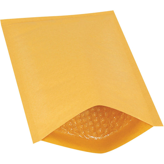 7 1/4 x 12" Kraft #1 Heat-Seal Bubble Mailers - B854