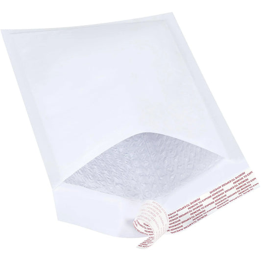 7 1/4 x 12" White #1 Self-Seal Bubble Mailers - B854WSS Box Packaging Partner