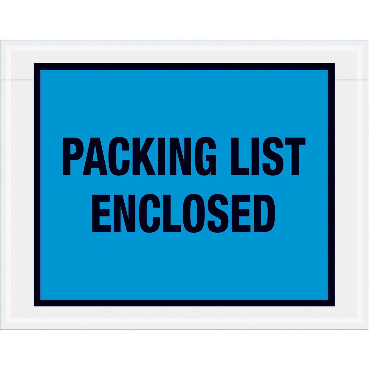 7 x 5 1/2" Blue "Packing List Enclosed" Envelopes - PL407