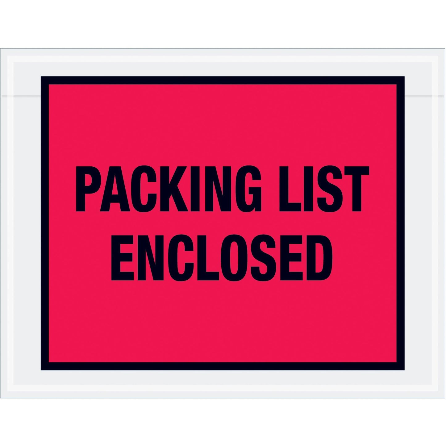 7 x 5 1/2" Red "Packing List Enclosed" Envelopes - PL406