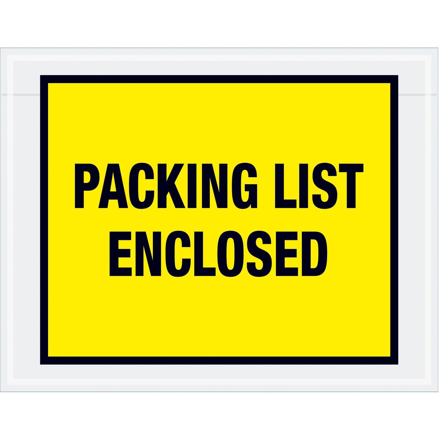 7 x 5 1/2" Yellow "Packing List Enclosed" Envelopes - PL405