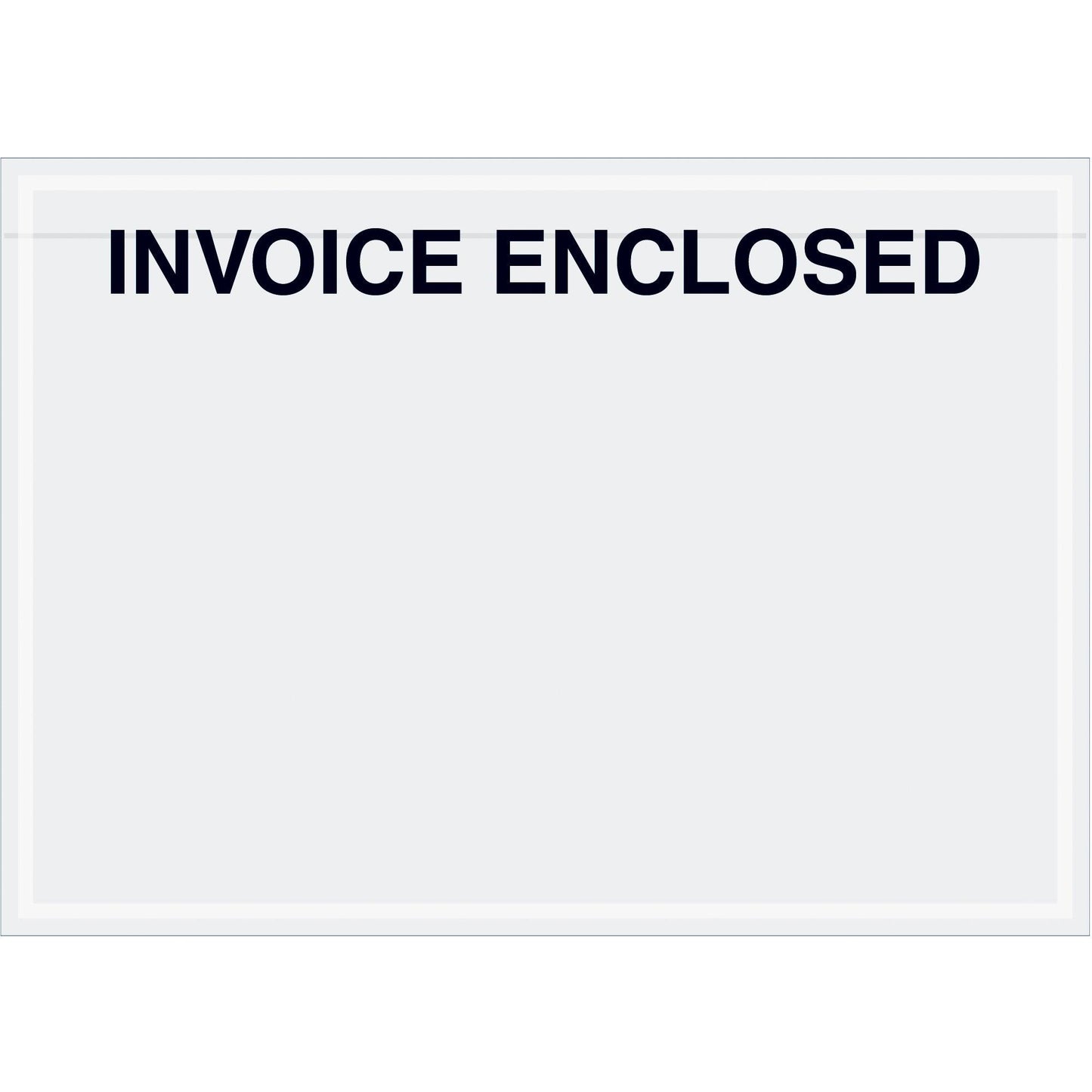 7 x 5" Clear Face "Invoice Enclosed" Envelopes - PL481