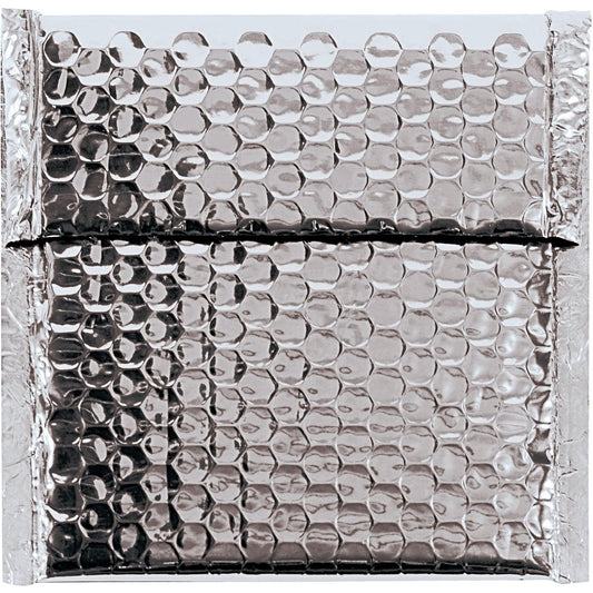 7 x 6 3/4" Silver Glamour Bubble Mailers - GBM0706S