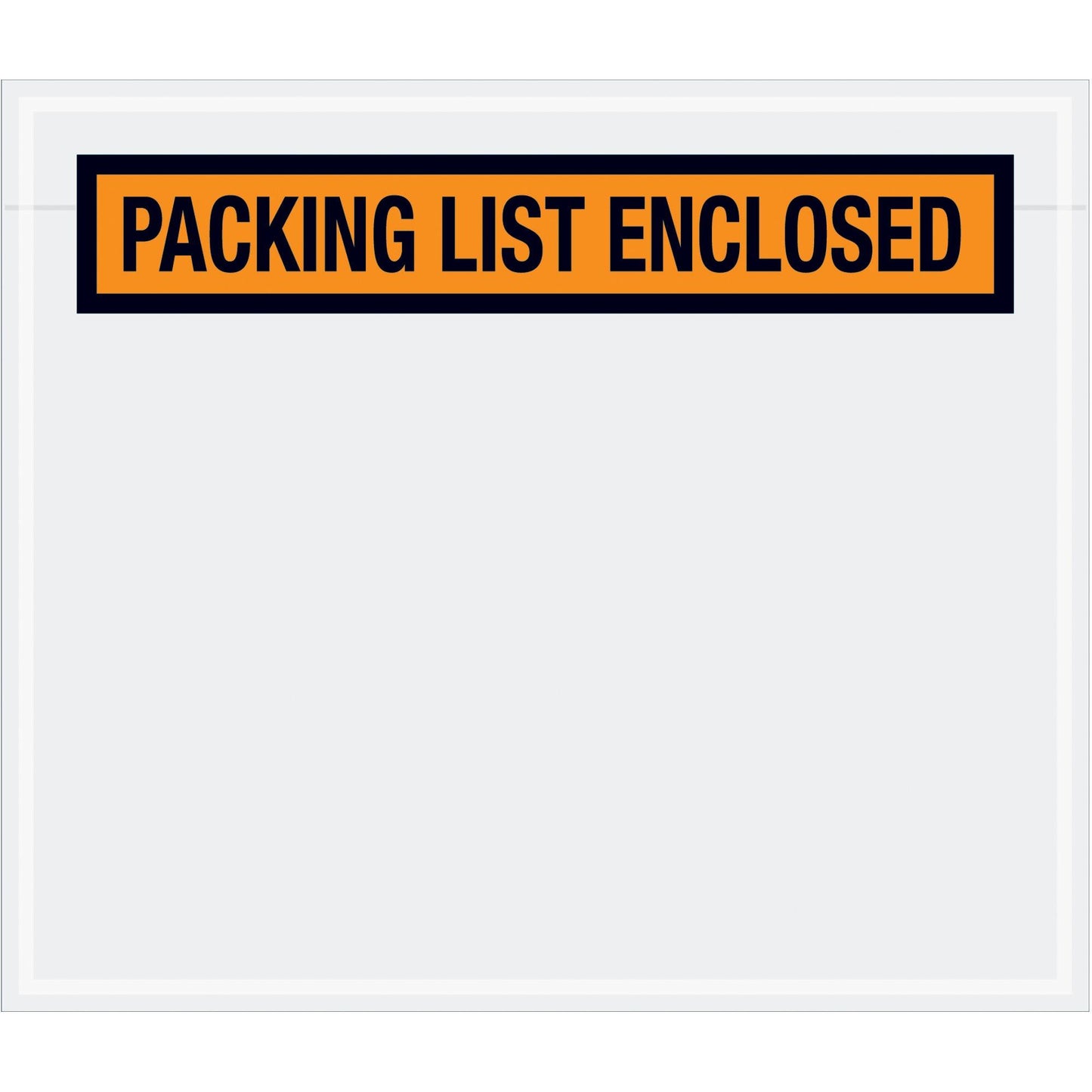 7 x 6" Orange "Packing List Enclosed" Envelopes - PL32