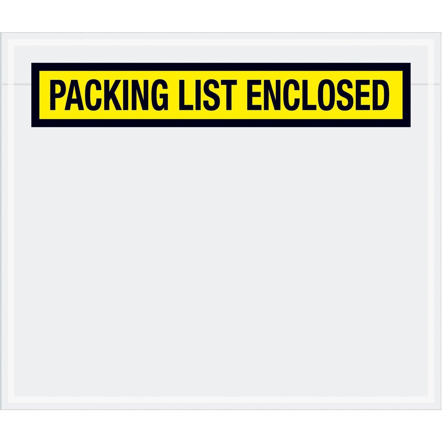 7 x 6" Yellow "Packing List Enclosed" Envelopes - PL490