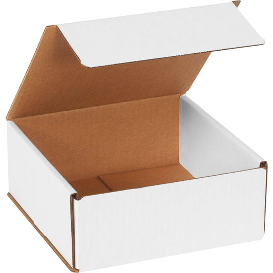 7 x 7 x 3" White Corrugated Mailers - M773