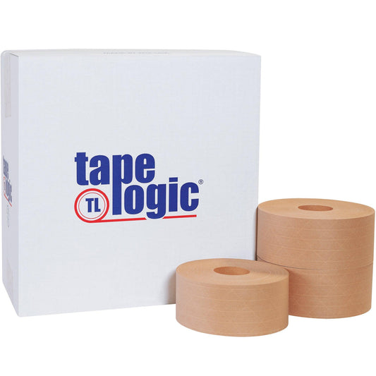 70mm x 375' Kraft Tape Logic® #6800 Reinforced Water Activated Tape - T9066800