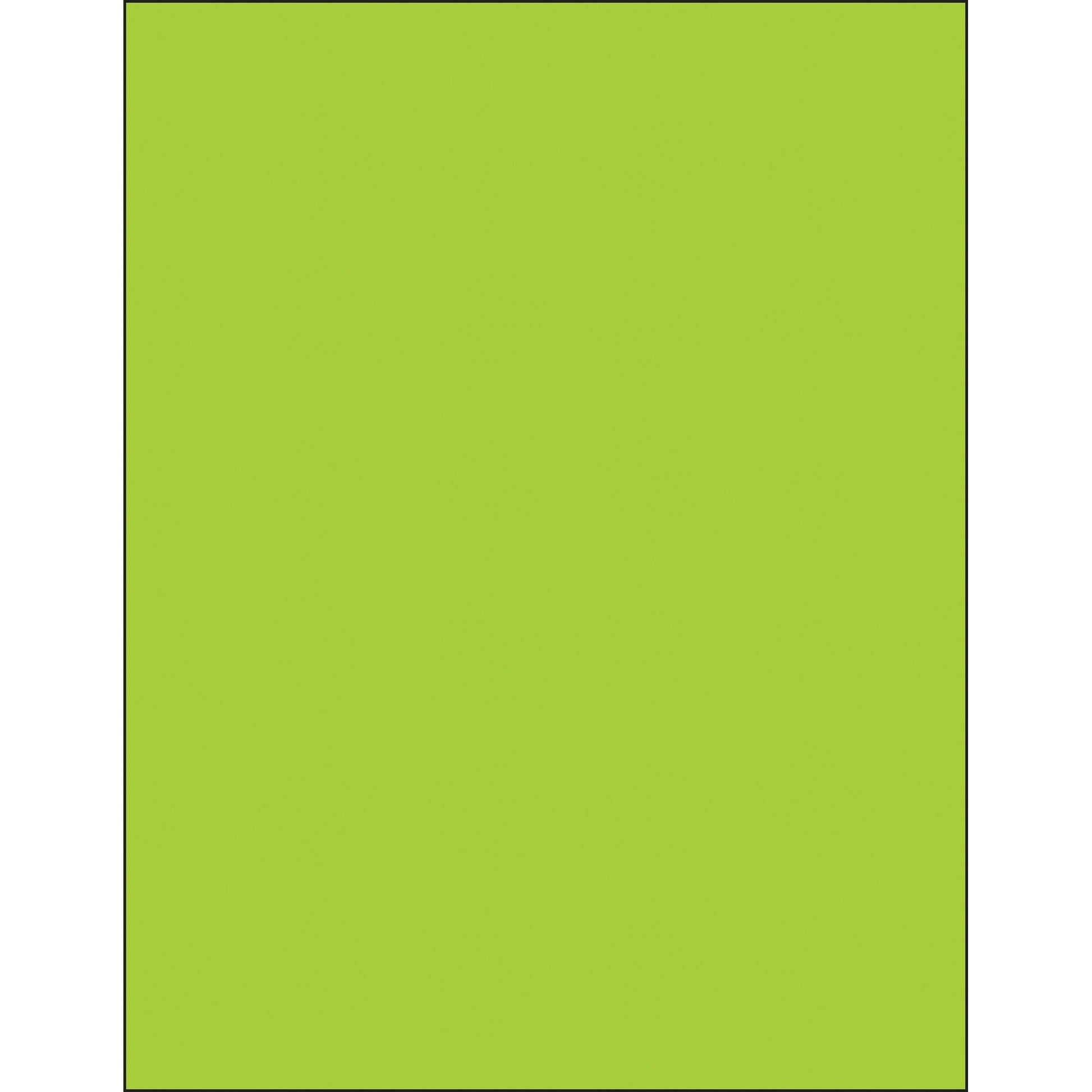 8 1/2 x 11" Fluorescent Green Rectangle Laser Labels - LL185GN