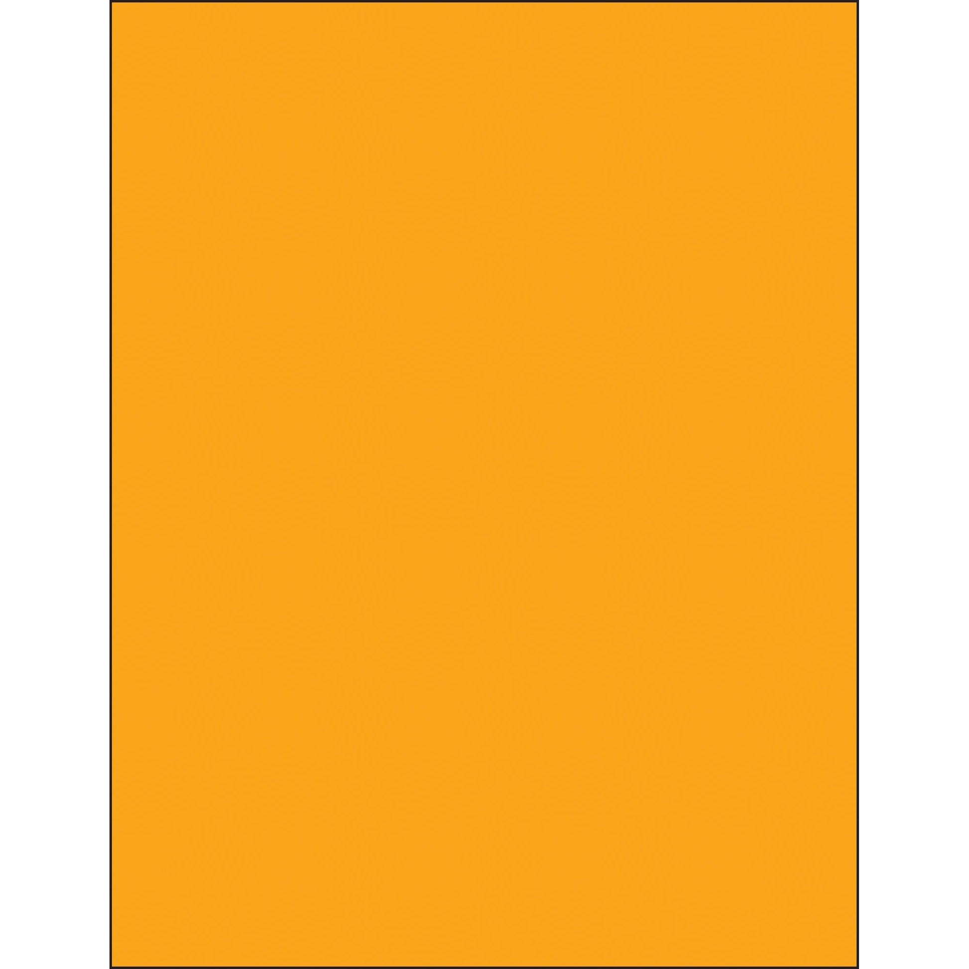 8 1/2 x 11" Fluorescent Orange Rectangle Laser Labels - LL185OR