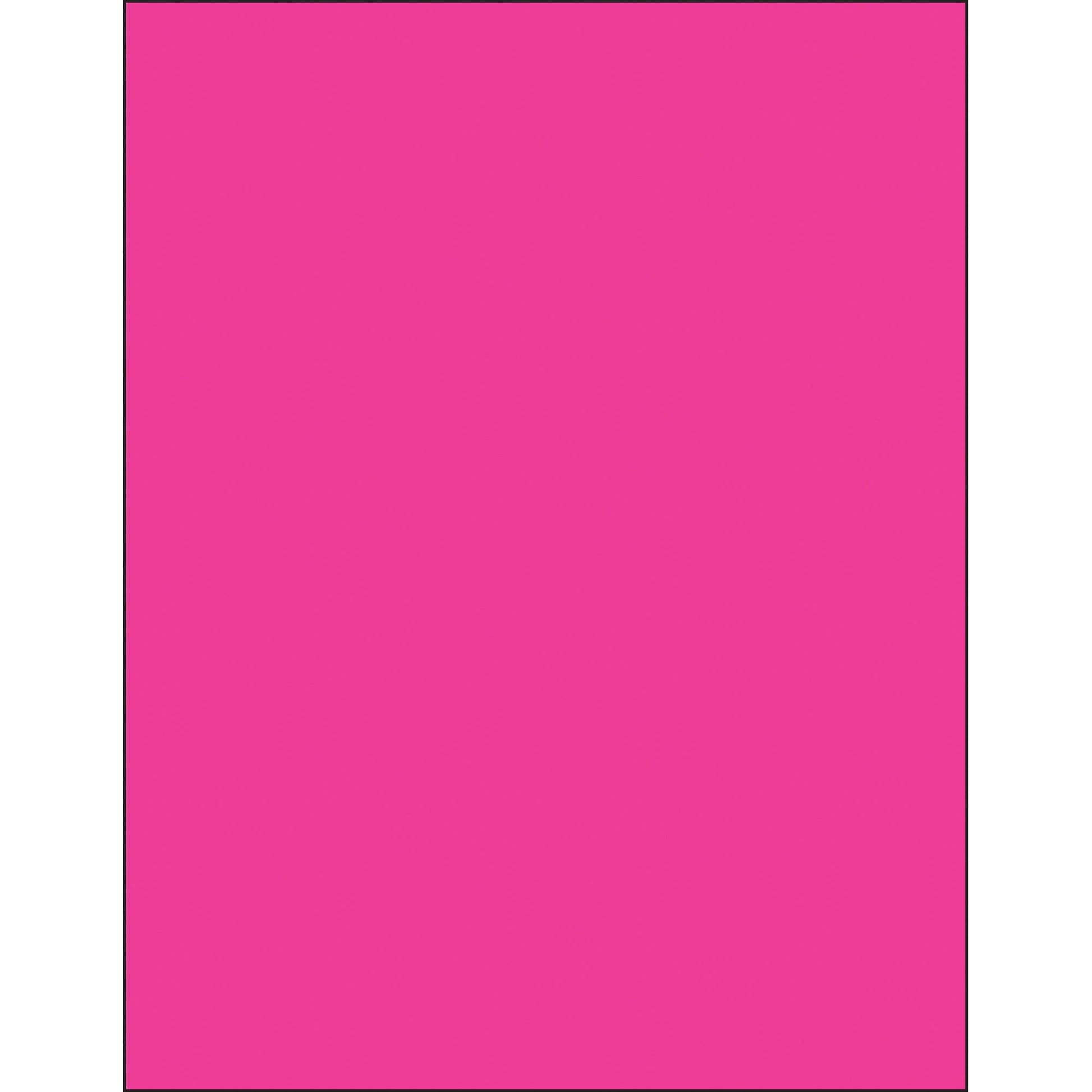 8 1/2 x 11" Fluorescent Pink Rectangle Laser Labels - LL185PK