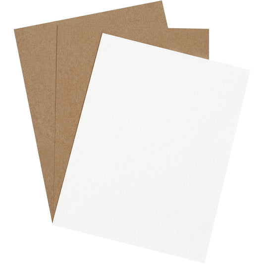 8 1/2 x 11" White Chipboard Pads - CP8511W