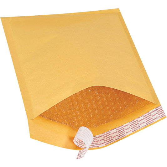 8 1/2 x 12" Kraft #2 Self-Seal Bubble Mailers - B855SS