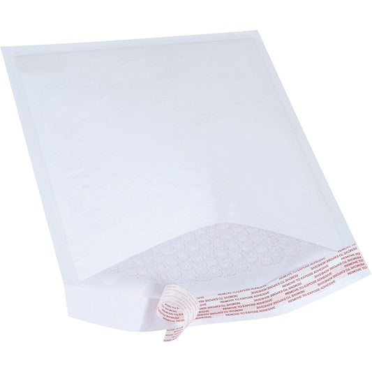 8 1/2 x 12" White #2 Self-Seal Bubble Mailers - B855WSS