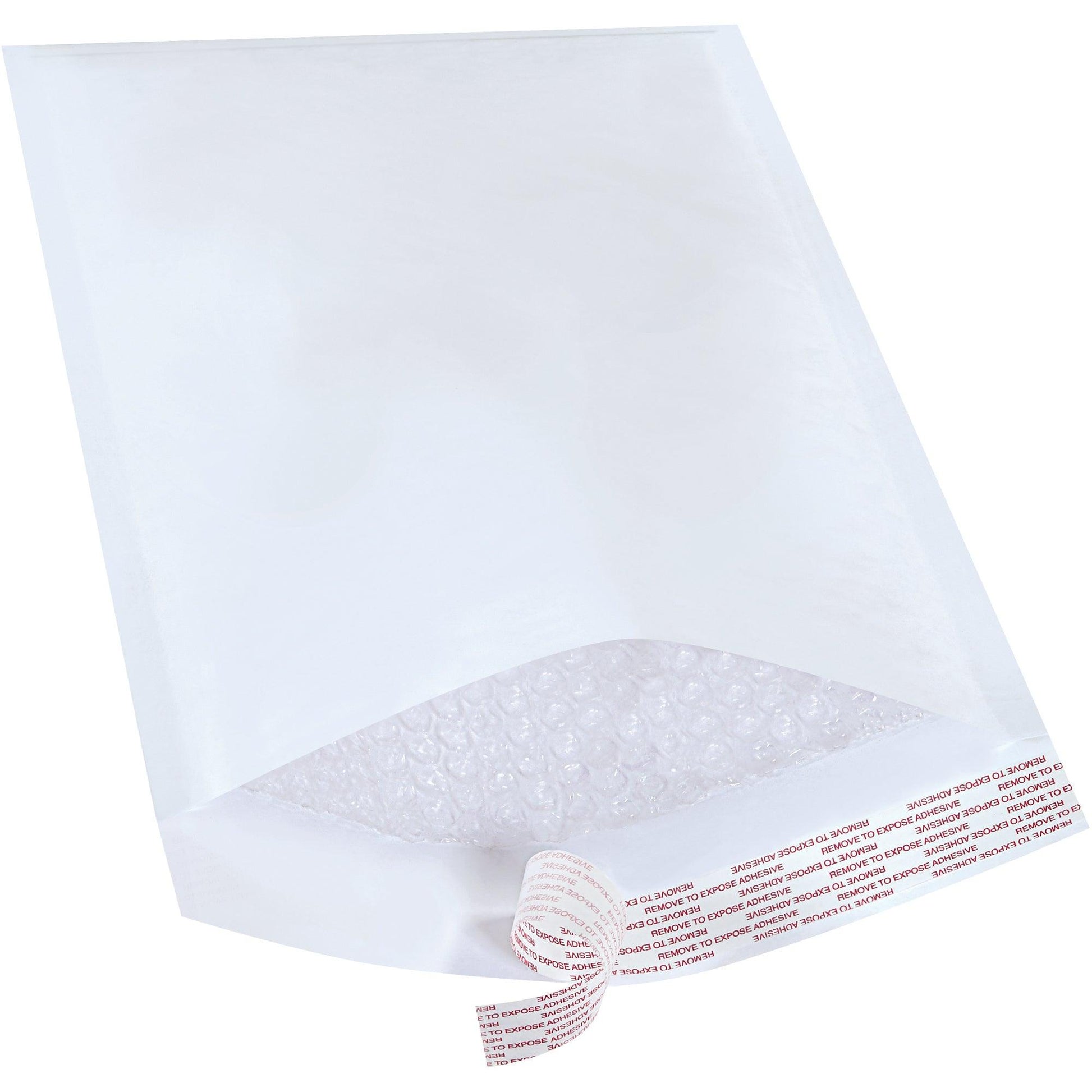 8 1/2 x 14 1/2" White (25 Pack) #3 Self-Seal Bubble Mailers - B856WSS25PK