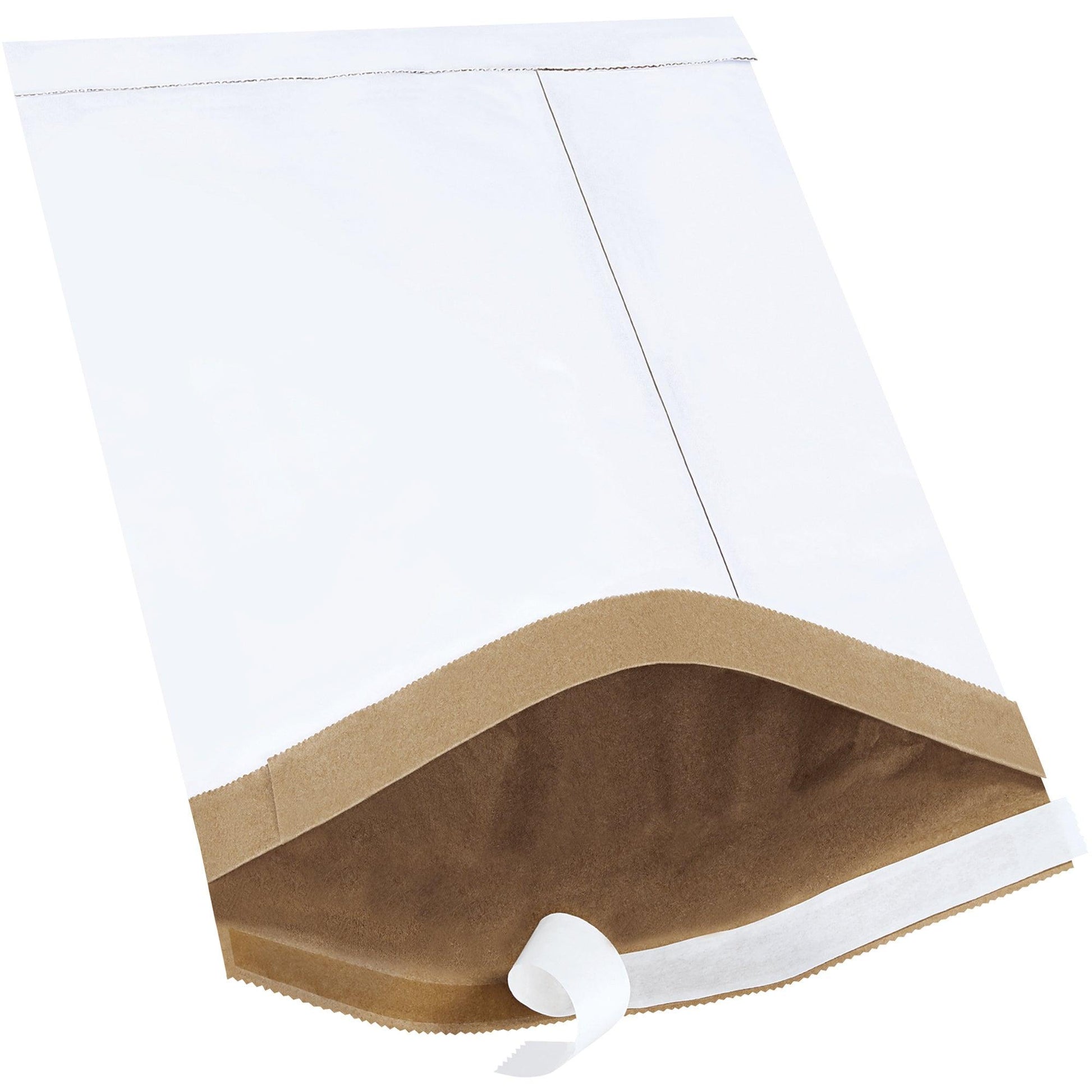 8 1/2 x 14 1/2" White (25 Pack) #3 Self-Seal Padded Mailers - B806WSS25PK