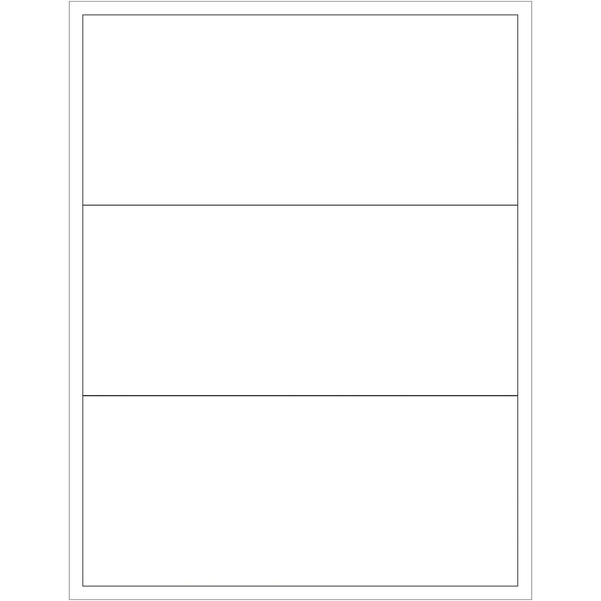 8 x 3 1/2" White Rectangle Laser Labels - LL134