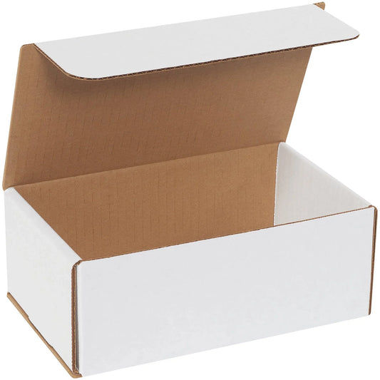 8 x 5 x 3" White Corrugated Mailers - M853 Box Packaging Partner