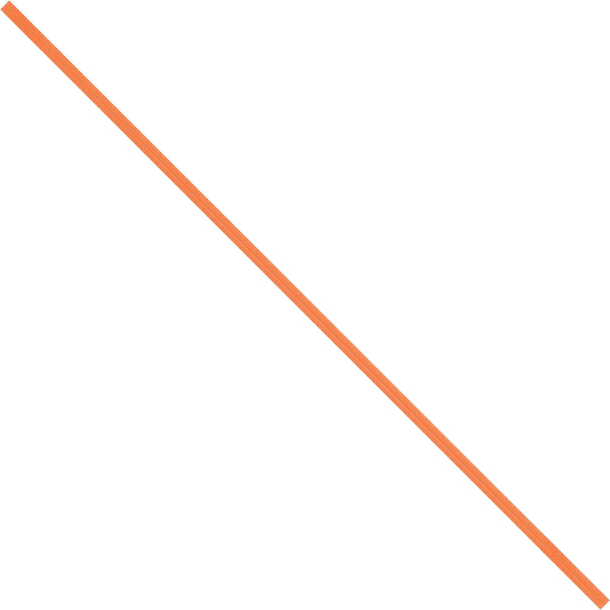 8 x 5/32" Orange Paper Twist Ties - PBT8O