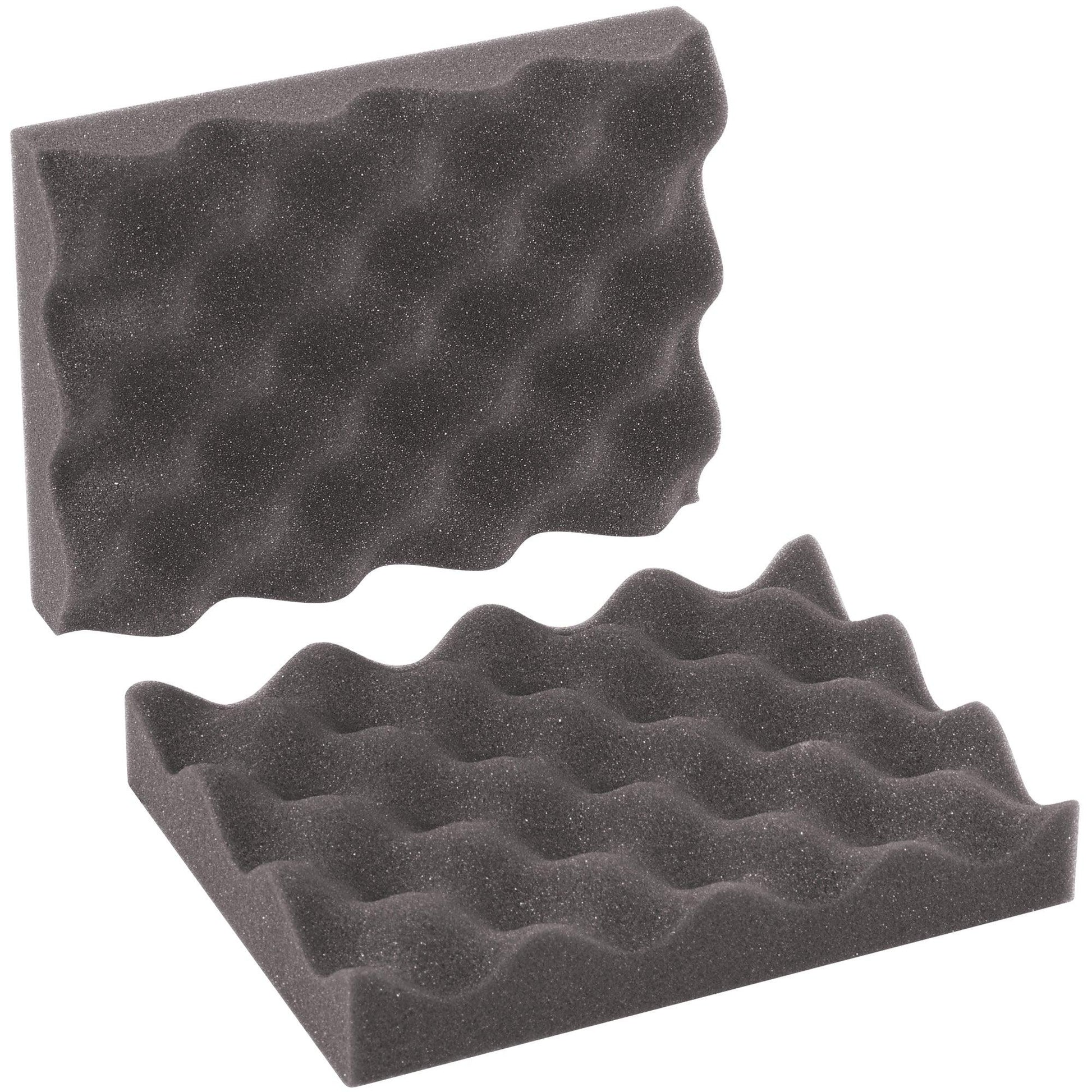 8 x 6 x 2" Charcoal Convoluted Foam Sets - FCSC862