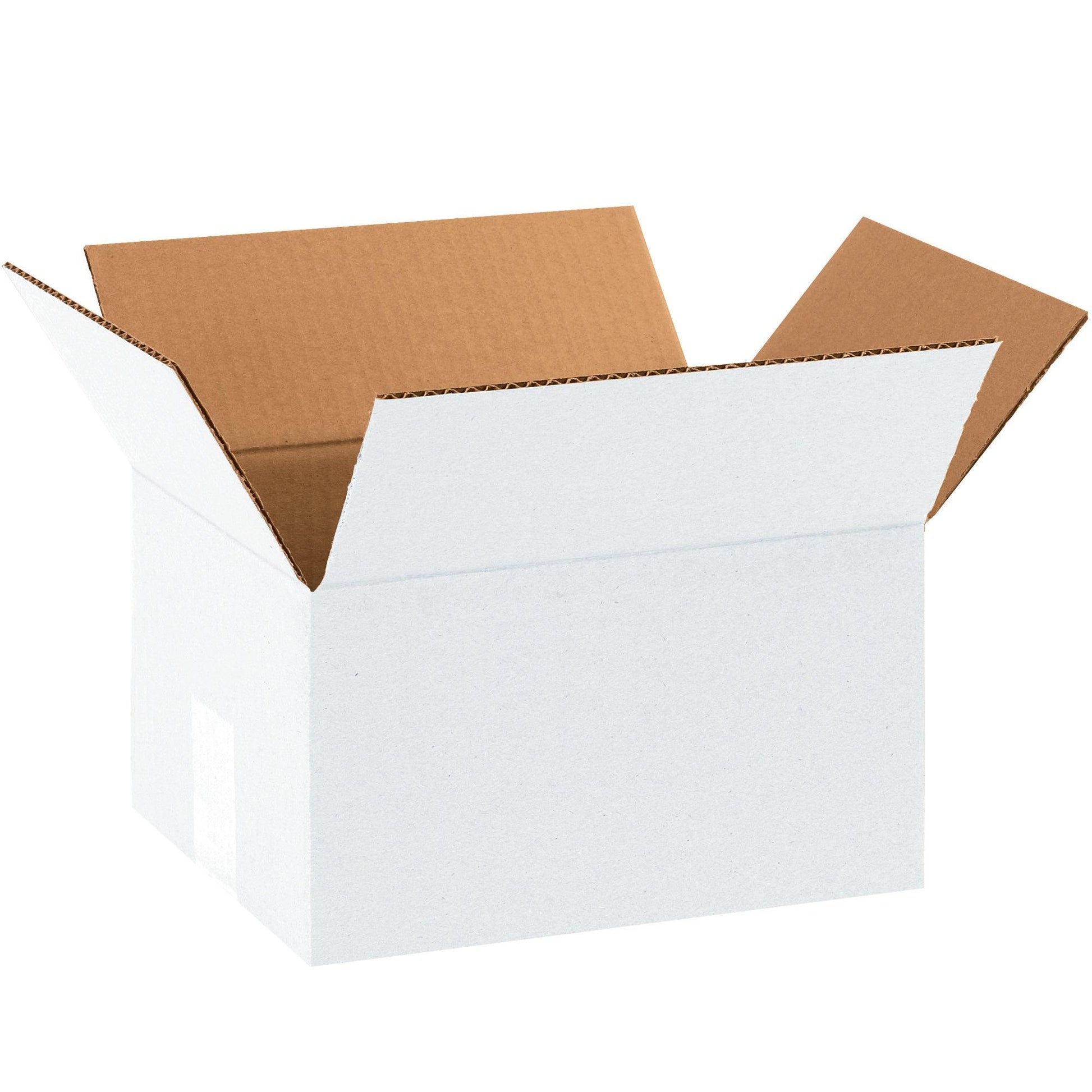 8 x 6 x 4" White Corrugated Boxes - 864W