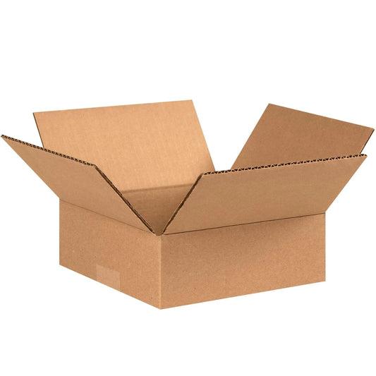8 x 8 x 2" Flat Corrugated Boxes - 882 Box Packaging Partner