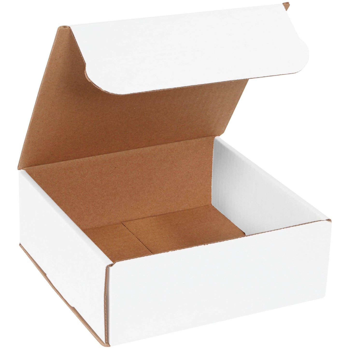 8 x 8 x 3" White Corrugated Mailers - M883