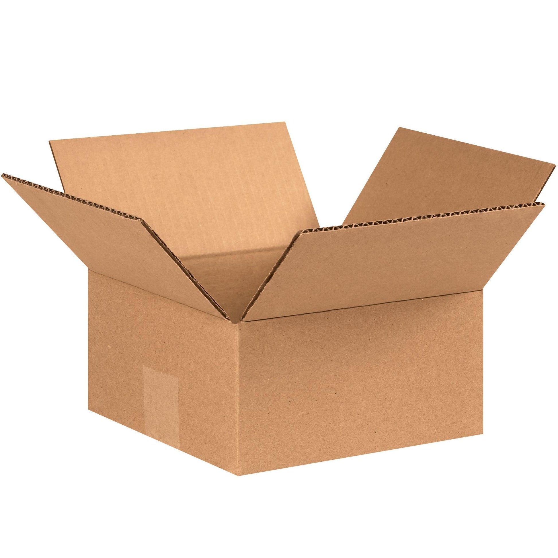 8 x 8 x 4" Flat Corrugated Boxes - 884