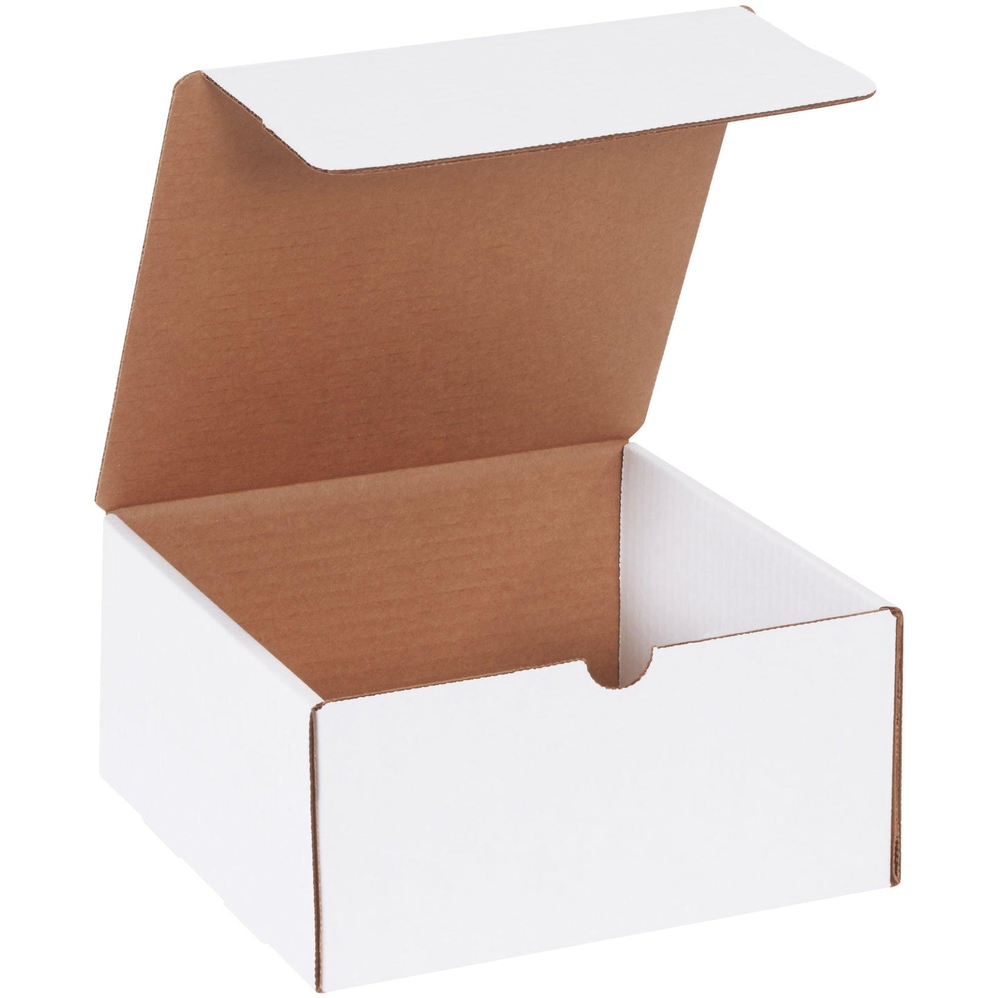 8 x 8 x 4" White Literature Mailers - ML884