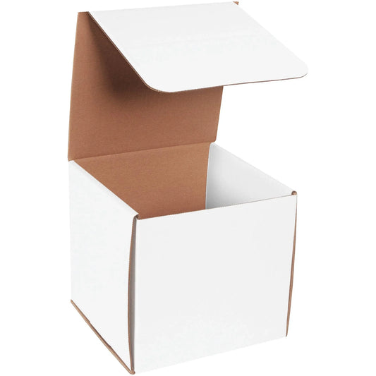 8 x 8 x 8" White Corrugated Mailers - M888 Box Packaging Partner
