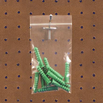 2 x 2" - 2 Mil Reclosable Poly Bags w/ Hang Hole