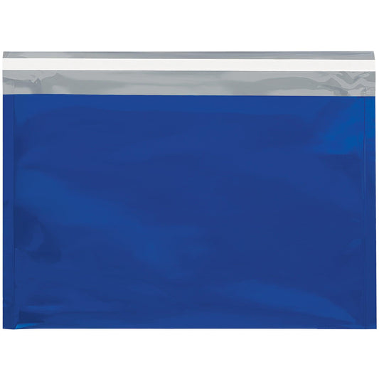 9 1/2 x 12 3/4" Blue Metallic Glamour Mailers - GFM0912B