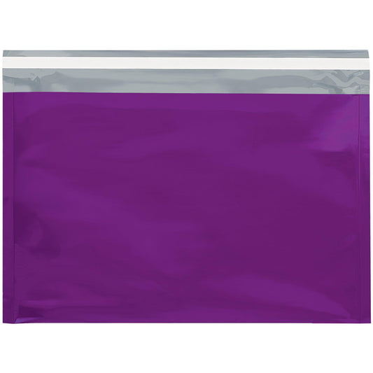 9 1/2 x 12 3/4" Purple Metallic Glamour Mailers - GFM0912PL