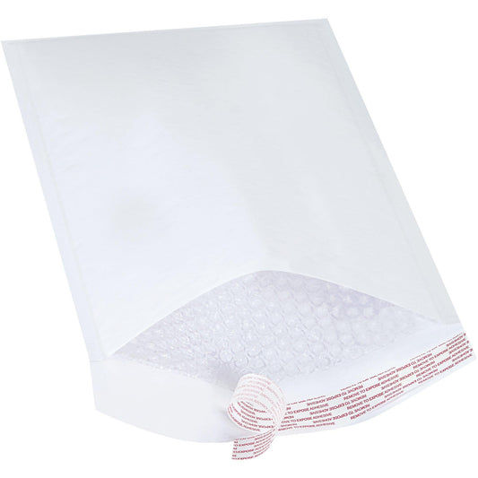 9 1/2 x 14 1/2" White (25 Pack) #4 Self-Seal Bubble Mailers - B857WSS25PK