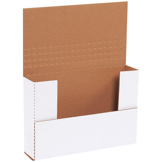 9 1/2 x 6 1/2 x 2" White Easy-Fold Mailers - M9621BF