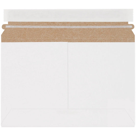 9 1/2 x 6" White Stayflats Lite® Mailers - RMU96W Box Packaging Partner