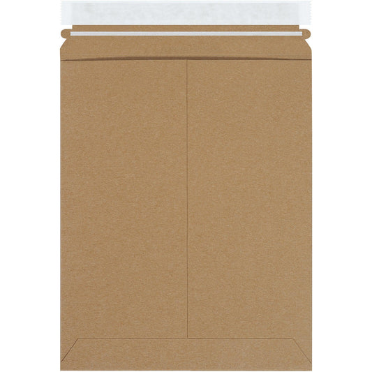 9 3/4 x 12 1/4" Kraft Self-Seal Stayflats Plus® Mailers - RM5K