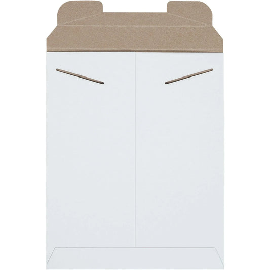 9 3/4 x 12 1/4" White Stayflats® Mailers - RM5W Box Packaging Partner