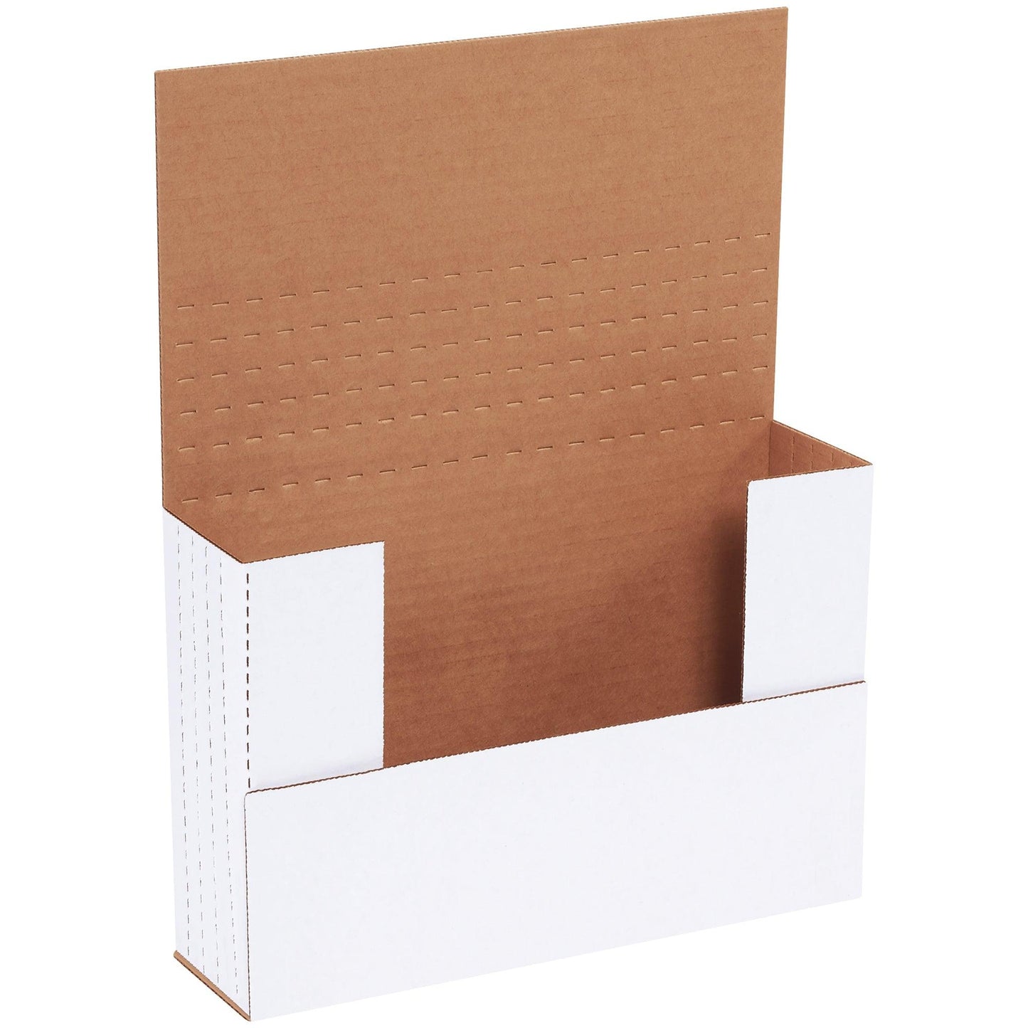 9 5/8 x 6 5/8 x 2 1/2" White Easy-Fold Mailers - M962BF