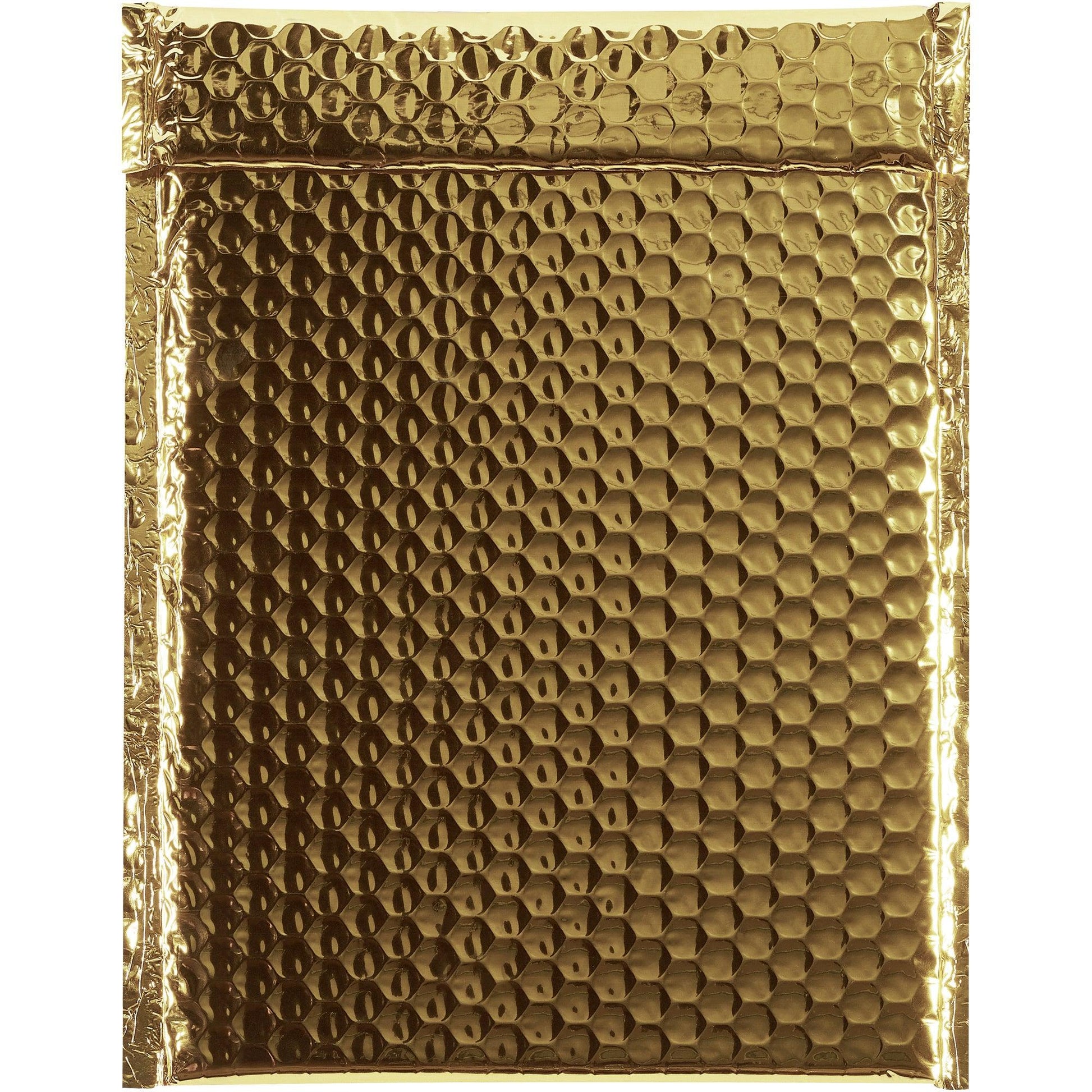 9 x 11 1/2" Gold Glamour Bubble Mailers - GBM0911GD