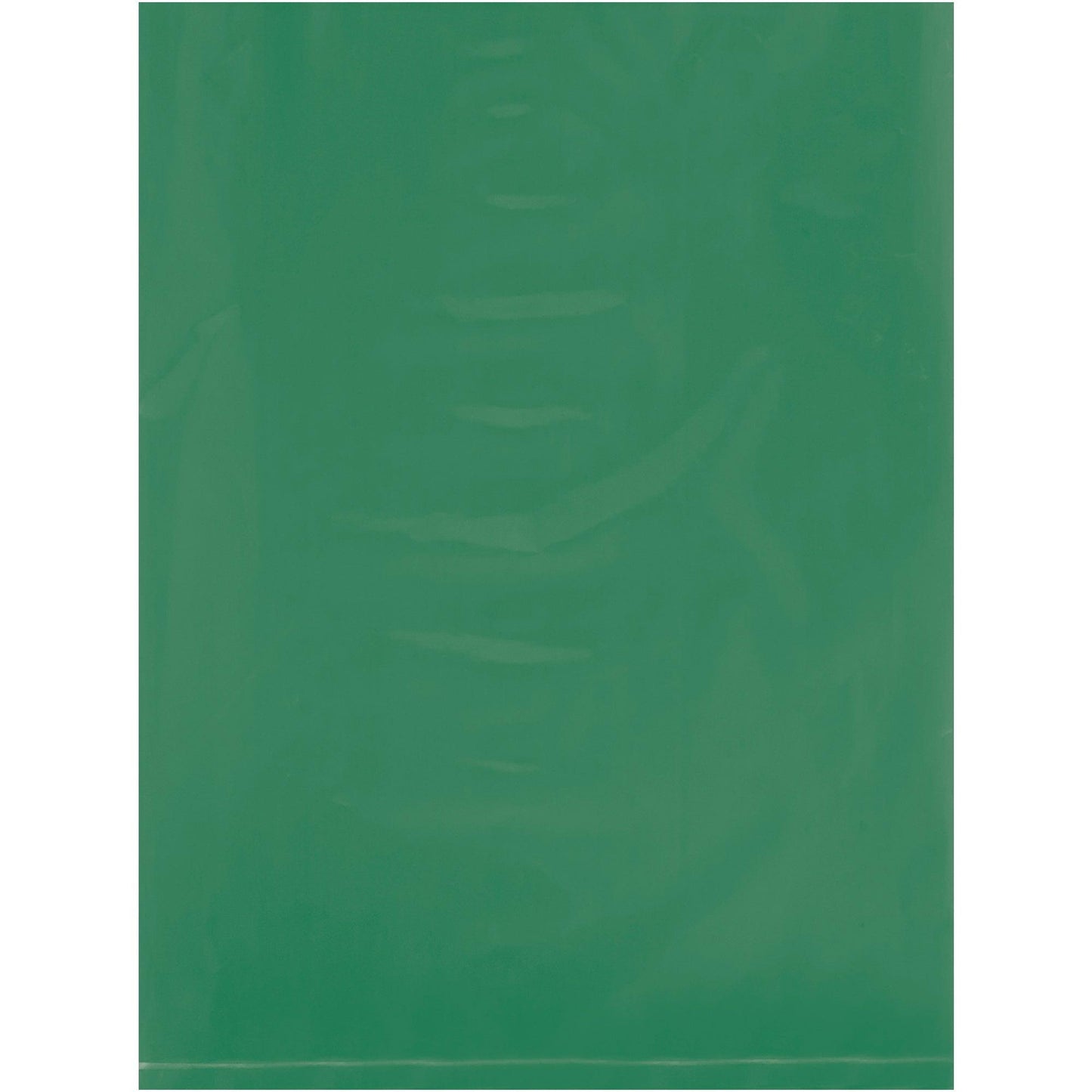 9 x 12" - 2 Mil Green Flat Poly Bags - PB480G