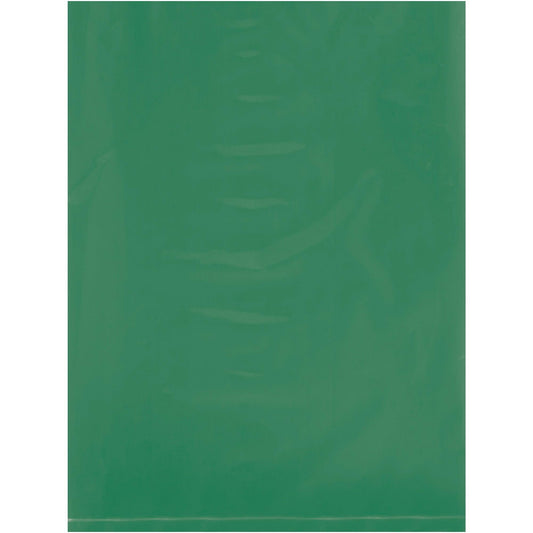 9 x 12" - 2 Mil Green Flat Poly Bags - PB480G