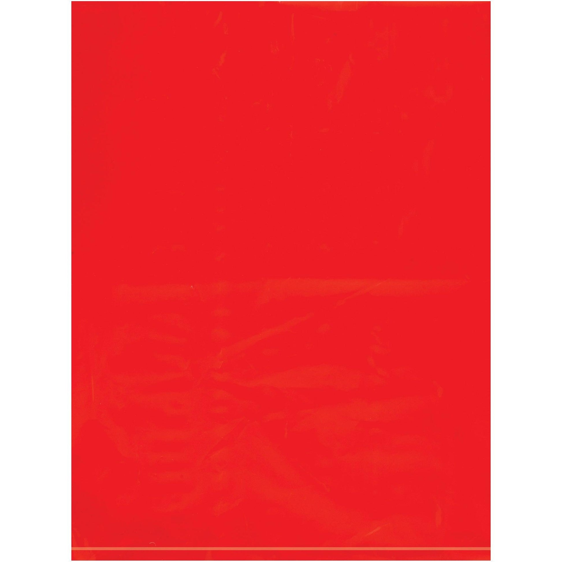 9 x 12" - 2 Mil Red Flat Poly Bags - PB480R