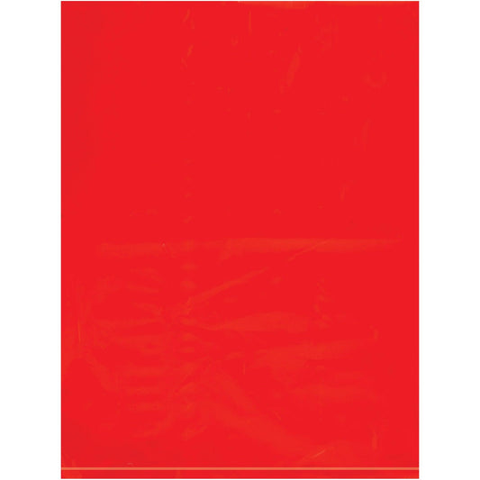 9 x 12" - 2 Mil Red Flat Poly Bags - PB480R